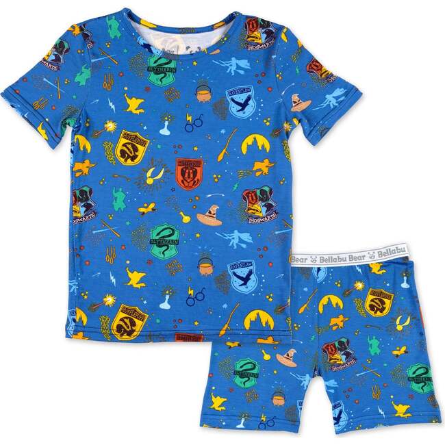 House Pride Bamboo Kids Pajama Short Set, Blue
