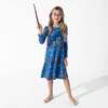House Pride Bamboo Girls' Long Sleeve Dress, Blue - Dresses - 4