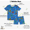 House Pride Bamboo Kids Pajama Short Set, Blue - Pajamas - 2