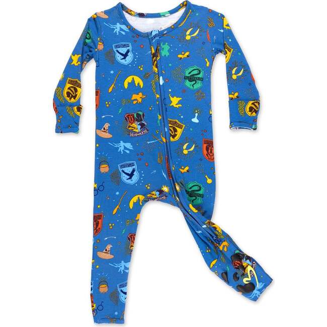 House Pride Bamboo Convertible Footie, Blue