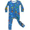 House Pride Bamboo Convertible Footie, Blue - Onesies - 1 - thumbnail