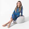 House Pride Bamboo Girls' Long Sleeve Dress, Blue - Dresses - 6