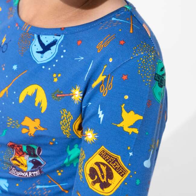 House Pride Bamboo Kids Pajamas, Blue - Pajamas - 4