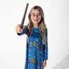 House Pride Bamboo Girls' Long Sleeve Dress, Blue - Dresses - 7