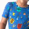House Pride Bamboo Kids Pajama Short Set, Blue - Pajamas - 5