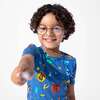House Pride Bamboo Kids Pajama Short Set, Blue - Pajamas - 6