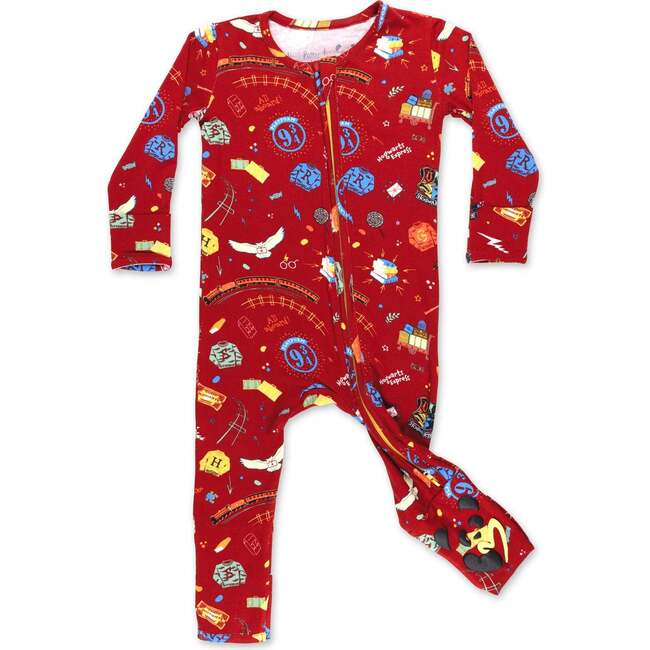 Hogwarts Express Bamboo Convertible Footie, Red