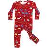 Hogwarts Express Bamboo Convertible Footie, Red - Onesies - 1 - thumbnail