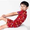 Hogwarts Express Bamboo Kids Pajama Short Set, Red - Pajamas - 5