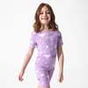 Hedwig's Magical Mail Bamboo Kids Pajama Short Set, Purple - Pajamas - 4