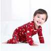 Hogwarts Express Bamboo Convertible Footie, Red - Onesies - 3