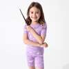 Hedwig's Magical Mail Bamboo Kids Pajama Short Set, Purple - Pajamas - 5
