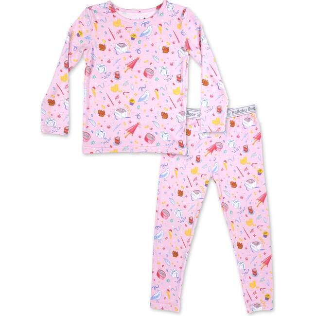 Happee Birthdae Harry Bamboo Kids Pajamas, Pink