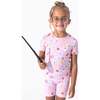 Happee Birthdae Harry Bamboo Kids Pajama Short Set, Pink - Pajamas - 3