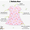 Happee Birthdae Harry Bamboo Girls' Short Sleeve Dress, Pink - Dresses - 2