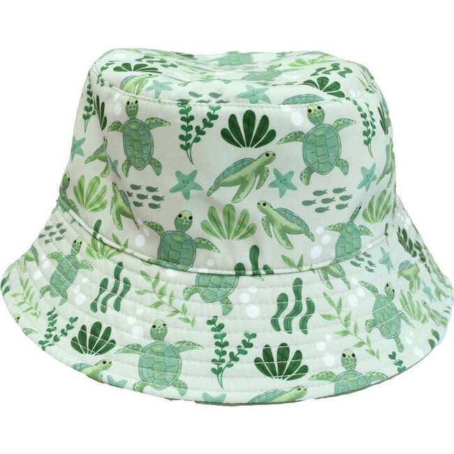 Save the Sea Turtles and Lucky Green Reversible Bucket Hat