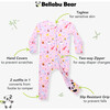 Happee Birthdae Harry Bamboo Convertible Footie, Pink - Onesies - 2