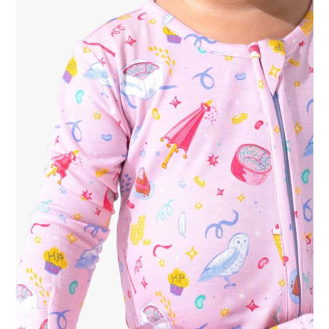 Happee Birthdae Harry Bamboo Convertible Footie, Pink - Onesies - 6