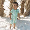 Save the Sea Turtles Bamboo Baby Shortie Romper - Rompers - 2