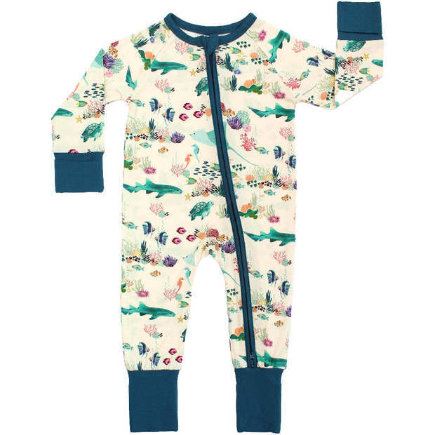Coral Reef Bamboo Convertible Baby Pajama