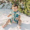 Coral Reef Bamboo Baby Shortie Romper - Rompers - 4