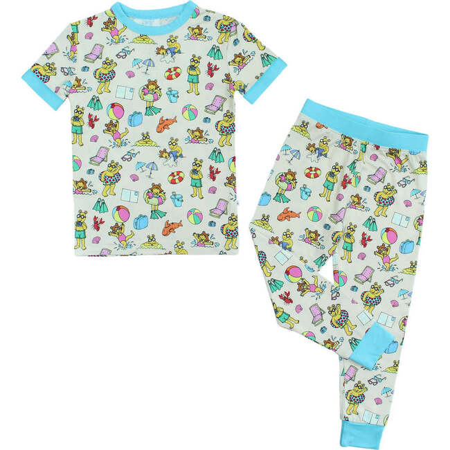 Arthur's Family Vacation Bamboo Short Sleeve Kids Pajama Pants Set