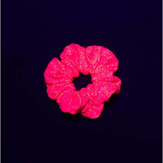 A Leading Role Pink Sparkle Glow Scrunchie - Hair Accessories - 2