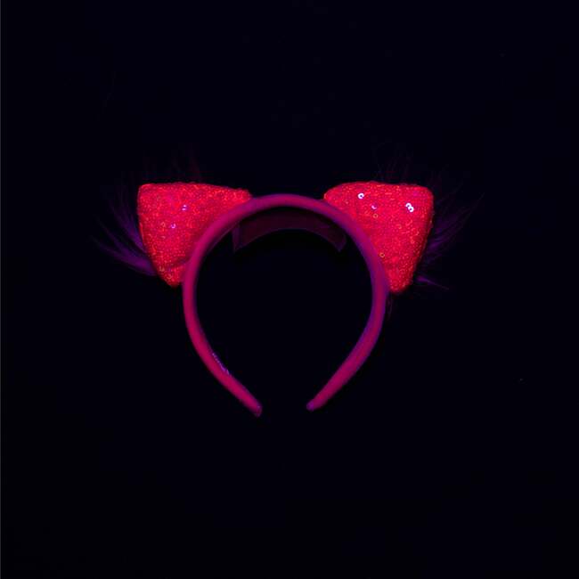 A Leading Role Pink Glow Cat Ears - Hair Accessories - 3