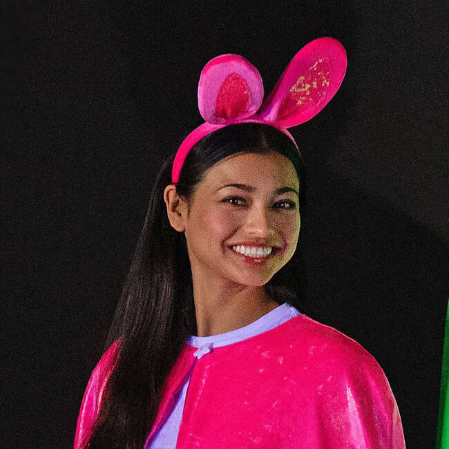 A Leading Role Pink Glow Bunny Ears - Hair Accessories - 2