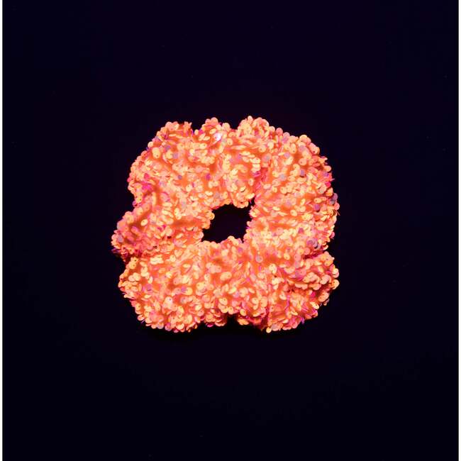 A Leading Role Orange Sparkle Glow Scrunchie - Hair Accessories - 2