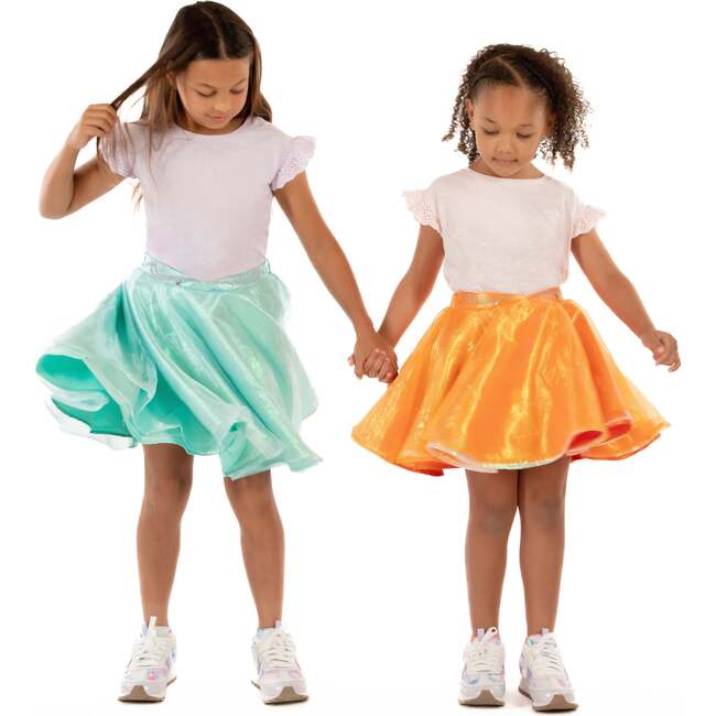A Leading Role Orange Mermaid Premium Child Transformation Skirt - Skirts - 2