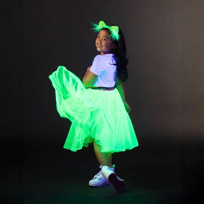 A Leading Role Child Long Green Glow Skirt - Skirts - 3