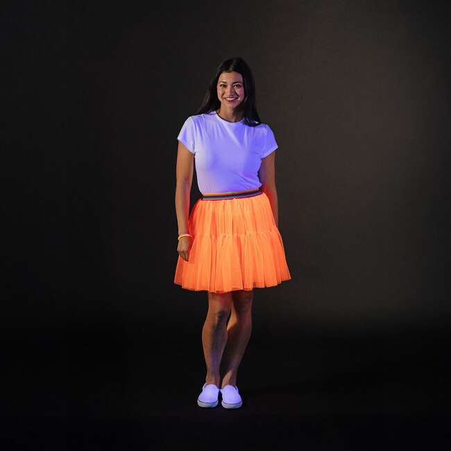 A Leading Role Adult Short Orange Skirt Glow