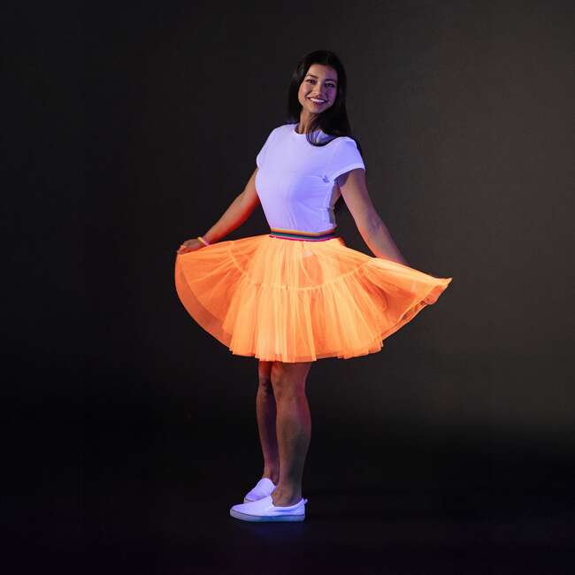 A Leading Role Adult Short Orange Skirt Glow - Skirts - 2
