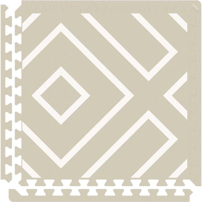 Modern Blocks Play Mat, Soft Sage