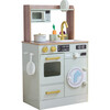 Teamson Kids Little Chef Lake Tahoe Wooden Play Kitchen - Washer & Mini Garden, Green - Play Kitchens - 1 - thumbnail