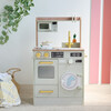 Teamson Kids Little Chef Lake Tahoe Wooden Play Kitchen - Washer & Mini Garden, Green - Play Kitchens - 2