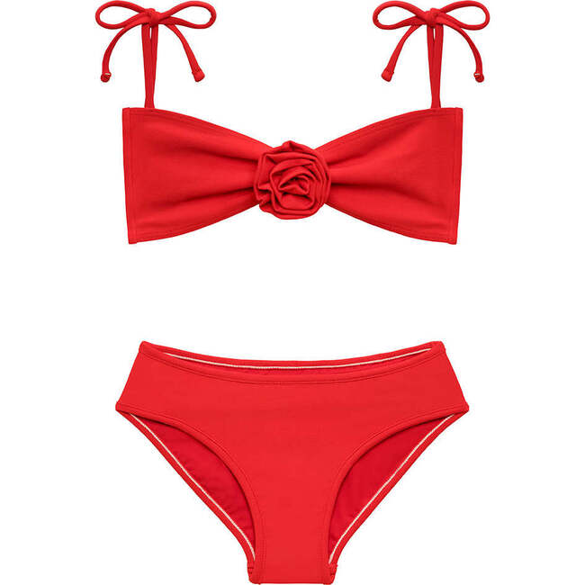 Mini Rosa Top x Lulu Bikini Set, Cherry