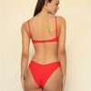 Lulu (Zig-Zag Stitch) Bikini Bottom, Cherry - Two Pieces - 3