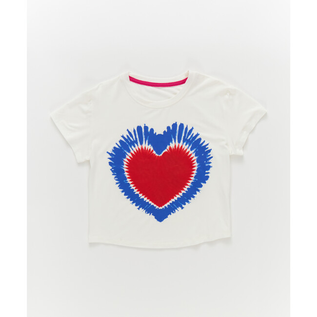 Girls Baby Tee in July 4 Tie Dye