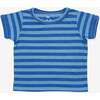 Willie Baby T-Shirt, Indigo Stripe - T-Shirts - 1 - thumbnail