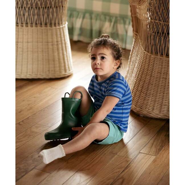Willie Baby T-Shirt, Indigo Stripe - T-Shirts - 4