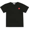 Heart T-Shirt, Black - T-Shirts - 1 - thumbnail