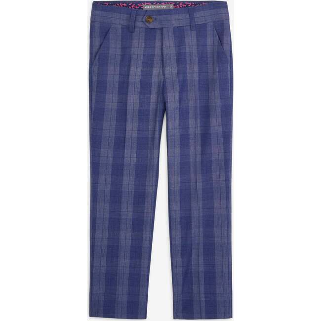 Stretchy Suit Pant, Indigo Glen Plaid
