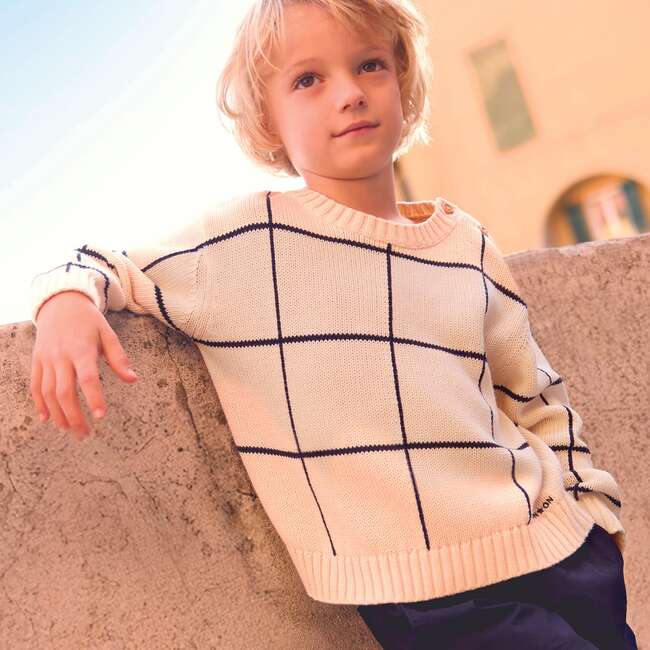 Windowpane Mist Sweater - Sweaters - 2