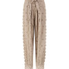 Ottilie Embroidered Pants, Taupe - Pants - 1 - thumbnail
