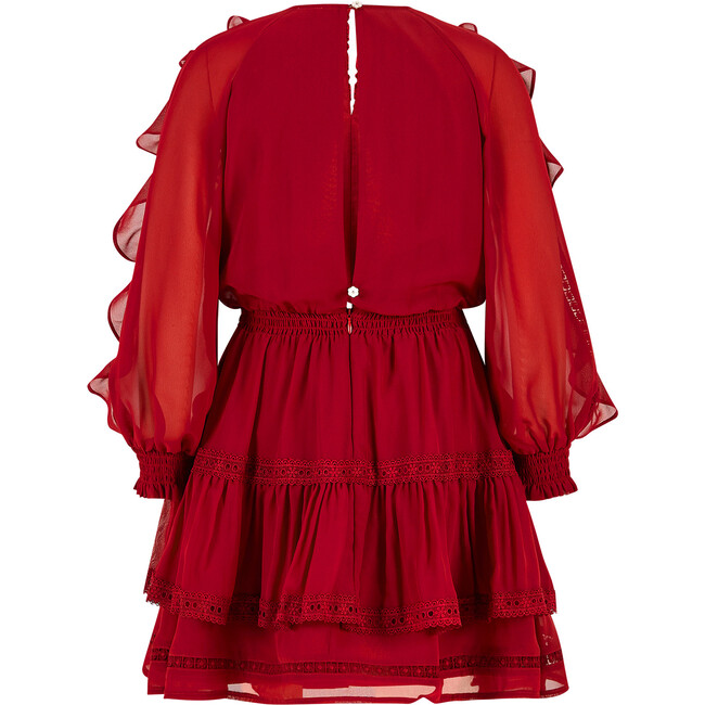 Rosie Mini Dress, Berry - Dresses - 2