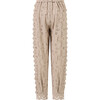 Ottilie Embroidered Pants, Taupe - Pants - 2