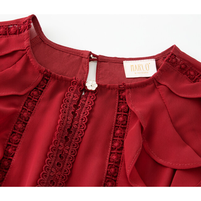 Rosie Mini Dress, Berry - Dresses - 3