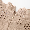 Ottilie Embroidered Mini Skirt, Taupe - Skirts - 5